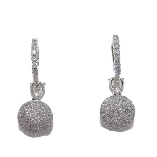 pendientes desmontables con diamantes de 2,11cts oro 18k