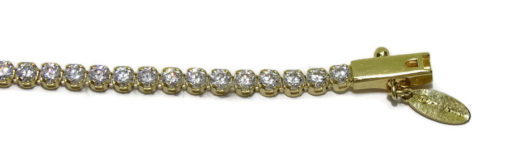 pulsera mujer oro y circonita tipo riviere 4,10gr oro - Imagen 3