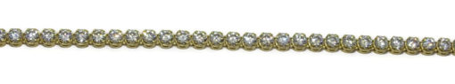 pulsera mujer oro y circonita tipo riviere 4,10gr oro - Imagen 4
