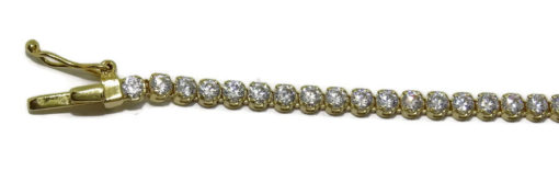 pulsera mujer oro y circonita tipo riviere 4,10gr oro - Imagen 7