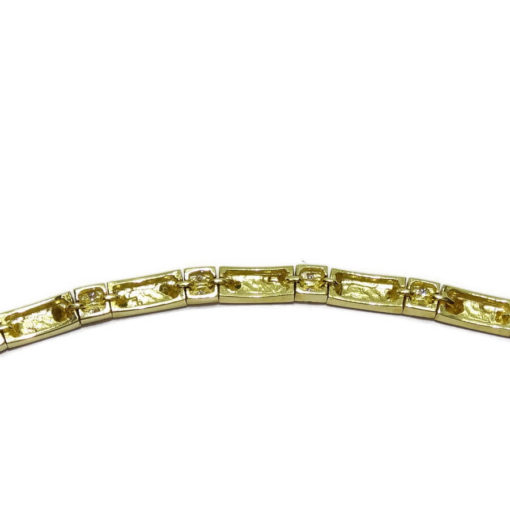Pulsera oro amarillo 18,50cm con diamantes - Imagen 6