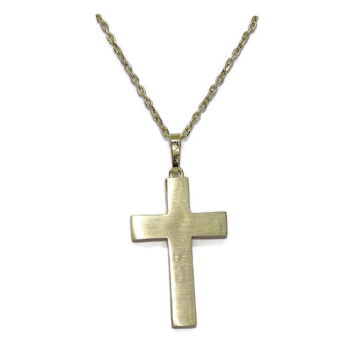 Cruz con Cadena mate y brillo 4,25gr - Imagen 3