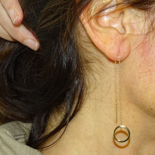 Pendientes pasador 1,10gr - Imagen 2