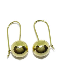 Pendientes bola y gancho 12mm