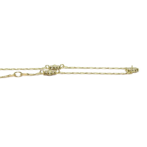 Pulsera oro amarillo 18k flores especial comunion - Imagen 5