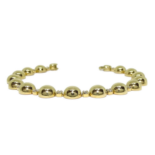 Pulsera medias bolas de 4mm 15,45gr - Imagen 3