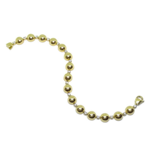 Pulsera medias bolas de 4mm 15,45gr - Imagen 4