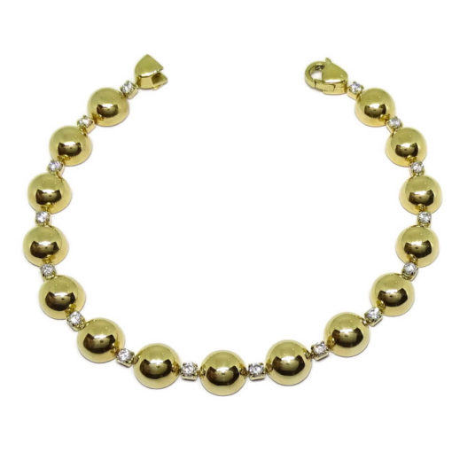 Pulsera medias bolas de 4mm 15,45gr
