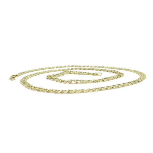 Cadena de Oro Amarillo de 18k Tipo barbada Plana de 5mm - Imagen 3