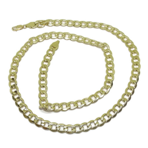 Cadena de Oro Amarillo de 18k Tipo barbada Grande