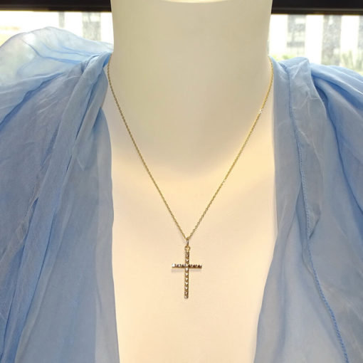 Cruz de Oro de  Tubo Cuadrado Ondulado - Imagen 2