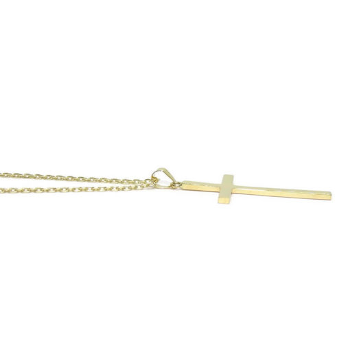 Cruz Grande con Cadena Forzada de 50cm - Imagen 3