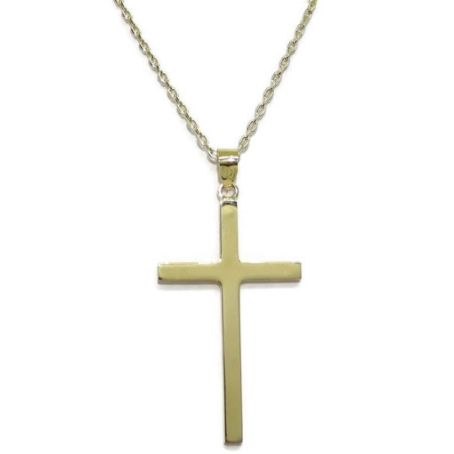 Cruz Grande con Cadena Forzada de 50cm