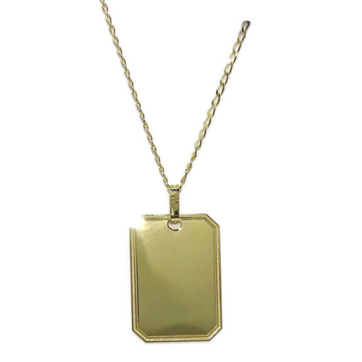 Placa de Oro Amarillo de 18k