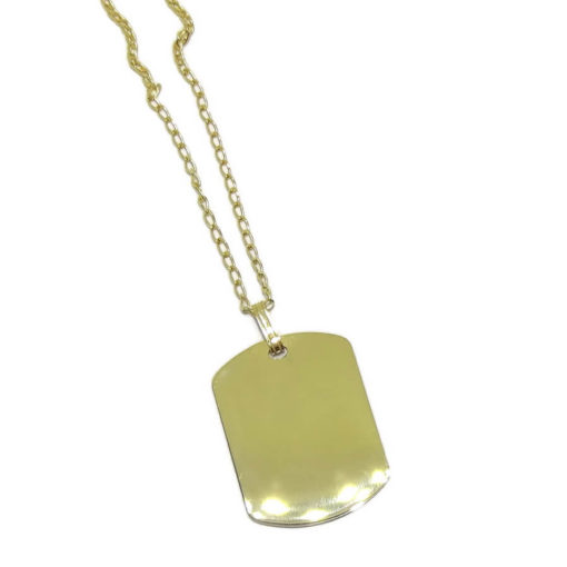 Placa ovalada de Oro Amarillo de 18k - Imagen 6