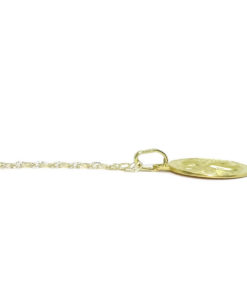 Medalla Ángel de la Guarda “Yo te cuidaré” de oro amarillo de 18k — 13 mm - Imagen 5