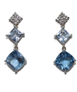 Pendientes con diamantes Largos