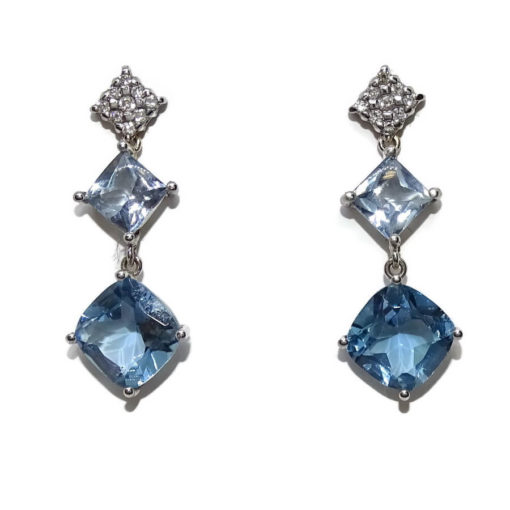 Pendientes con diamantes Largos