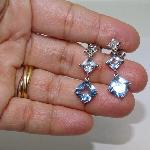 Pendientes con diamantes Largos - Imagen 8