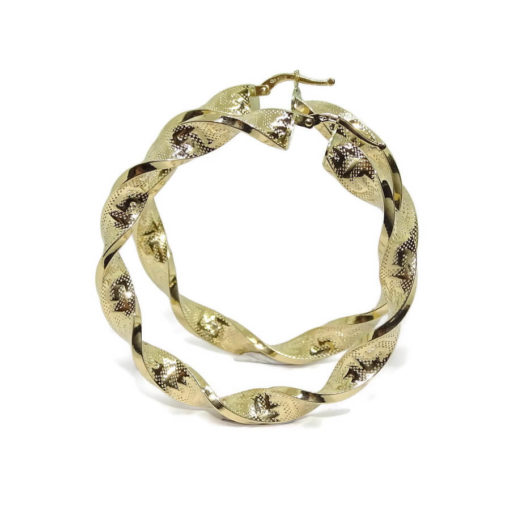 Aros de oro amarillo de 18k de 6mm por 5.40cm. - Imagen 3