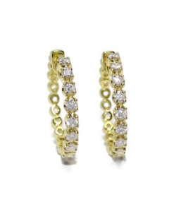 Aros de oro amarillo