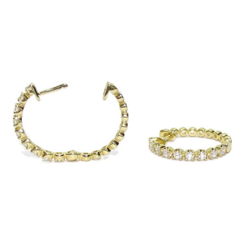 Aros de oro amarillo - Imagen 4