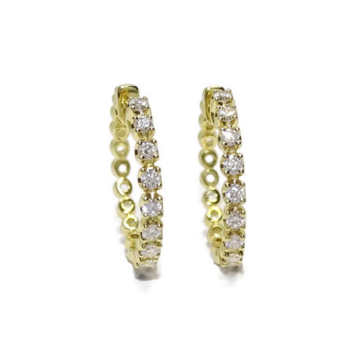 Aros de oro amarillo