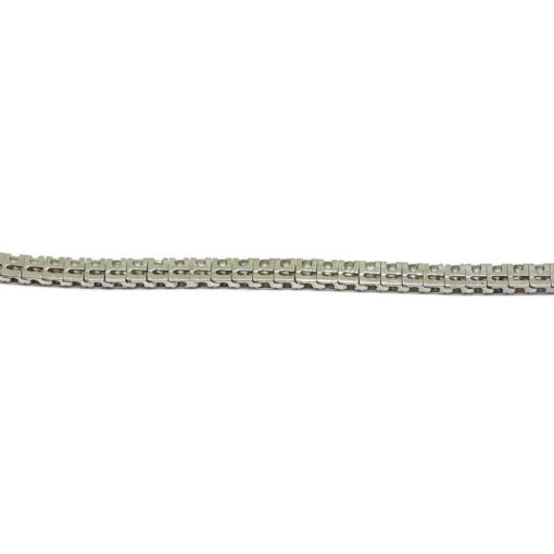 Pulsera Tipo Riviere de Diamantes y Oro Blanco - Imagen 8