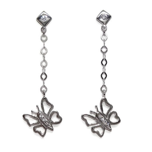 Pendientes mariposas largos 3,30gr