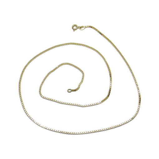 Colgante de Cleopatra de Oro de 18k con Diamantes de 0.23cts y Cadena Veneciana Fuerte de 45cm. 17.95gr de Oro de 18k - Imagen 7
