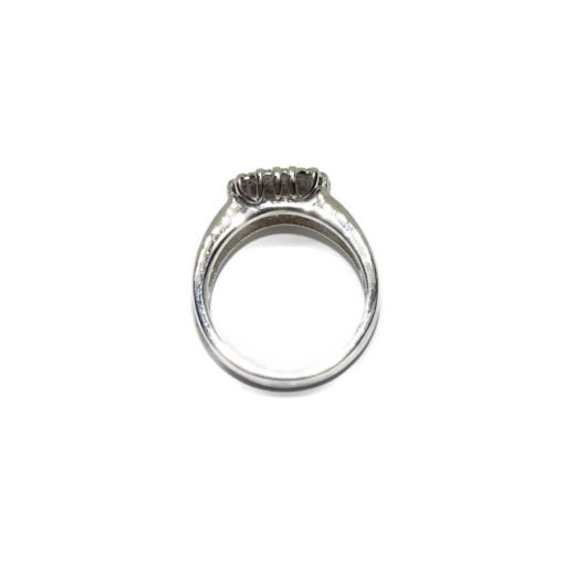 Anillo de Oro Blanco de 18k con 26 Diamantes Talla Brillante de 0.55cts. - Imagen 2