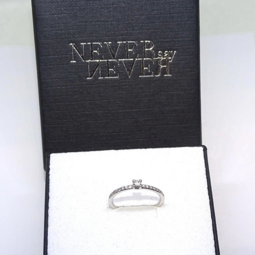 Anillo pedida combinada 0,20cts - Imagen 7