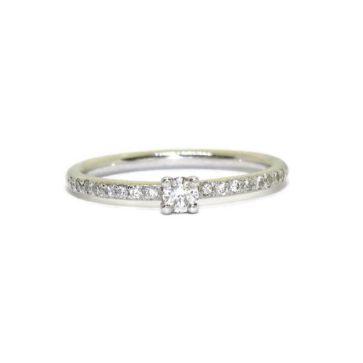 Anillo pedida combinada 0,20cts