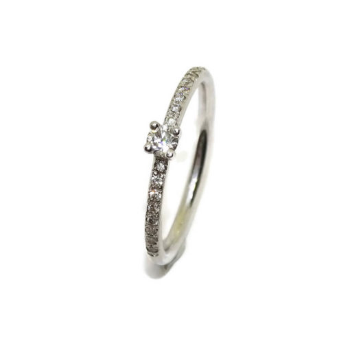 Anillo pedida combinada 0,20cts - Imagen 8
