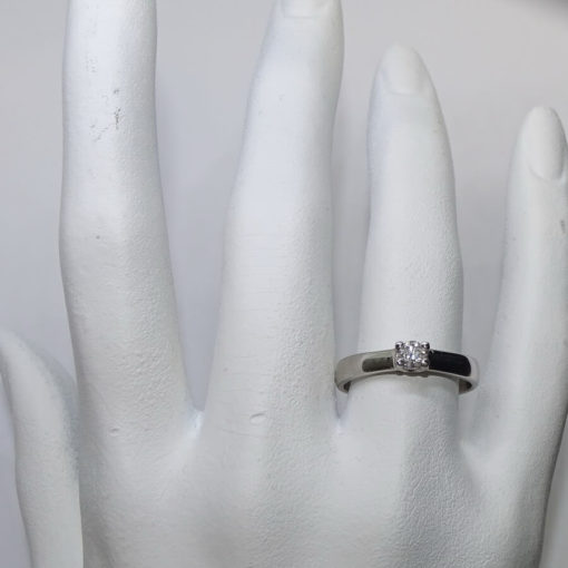 Anillo 4 garras 0,20cts - Imagen 2