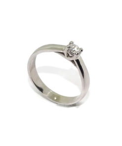 Anillo 4 garras 0,20cts
