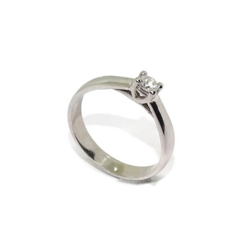 Anillo 4 garras 0,20cts