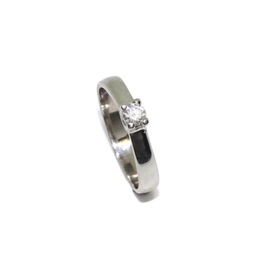 Anillo 4 garras 0,20cts - Imagen 4