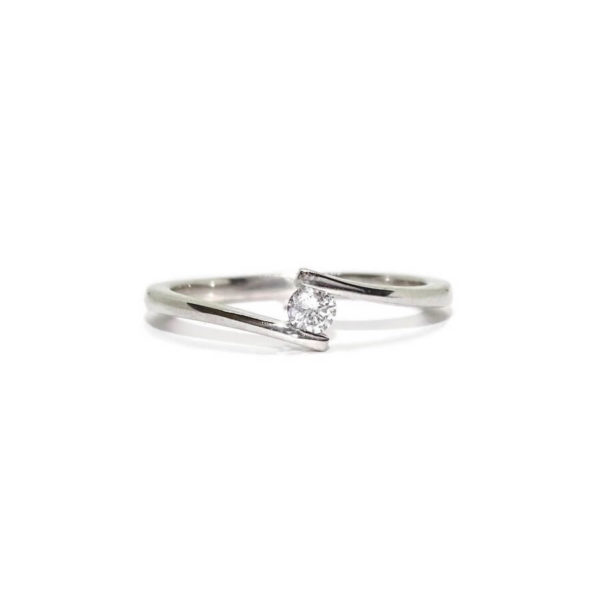Anillo brazo cruzado 0,11cts