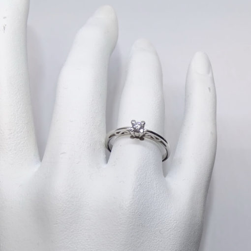 Anillo filigrana 0,11cts - Imagen 5