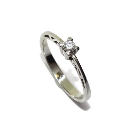 Anillo filigrana 0,11cts - Imagen 2