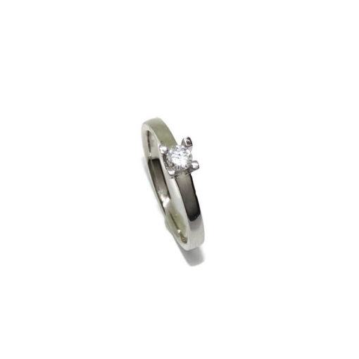 Anillo 4 garras altas 0,20cts - Imagen 7