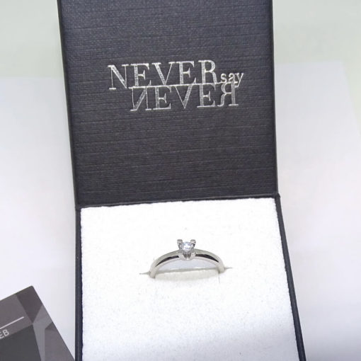 Anillo 4 garras altas 0,20cts - Imagen 6
