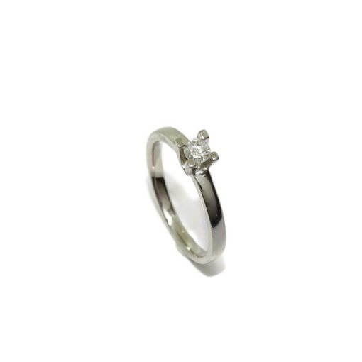 Anillo 4 garras altas 0,20cts - Imagen 3