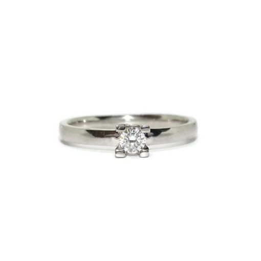 Anillo 4 garras altas 0,20cts - Imagen 4