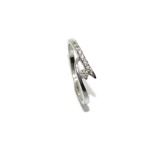 Anillo brazo cruzado 0,20cts - Imagen 6