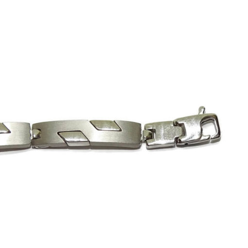 Pulsera para Hombre de Oro Blanco de 18k, Anatómica, 20.05gr. 21.00cm de largo - Imagen 4