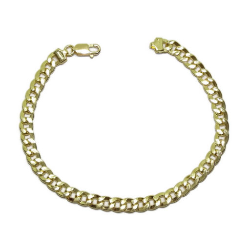 Pulsera de Oro Amarillo de 18k para Hombre Tipo barbada 7.50gr