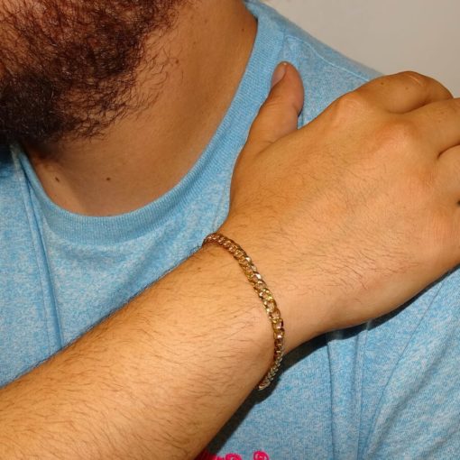 Pulsera de Oro Amarillo de 18k para Hombre Tipo barbada 7.50gr - Imagen 2
