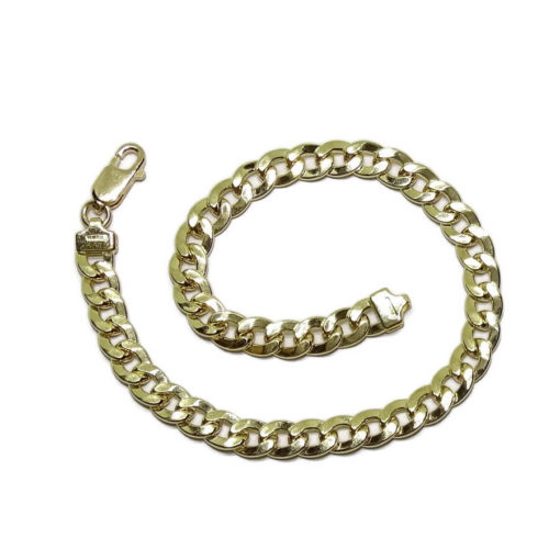 Pulsera de Oro Amarillo de 18k para Hombre Tipo barbada 7.50gr - Imagen 3